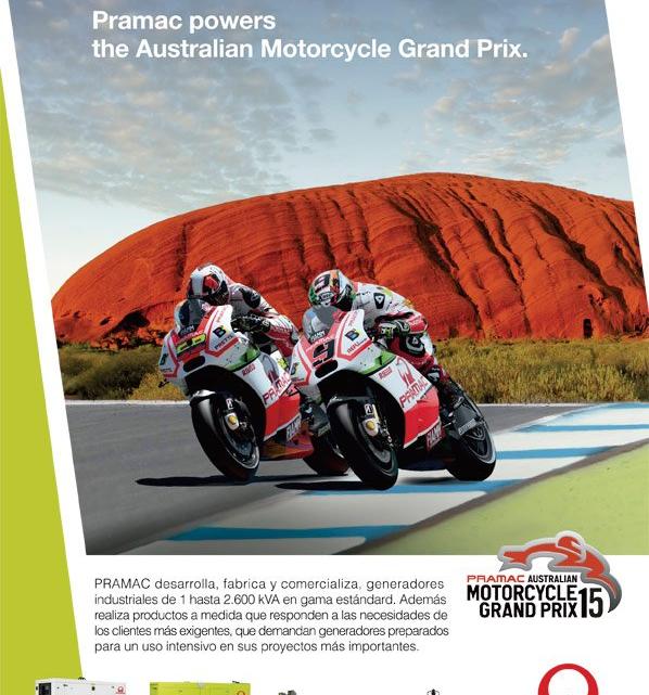El Gran Premio de Australia de MotoGP se celebra del 16 al 18 de octubre.