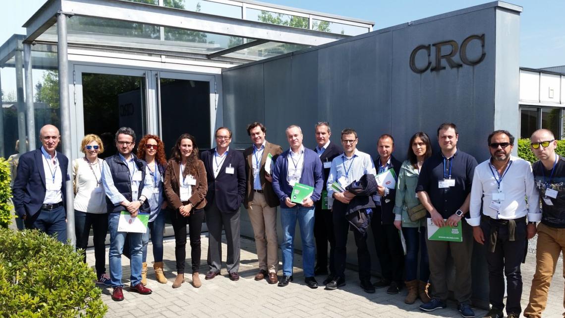En la reunión se recordó la reciente visita a la central de CRC en Bélgica.