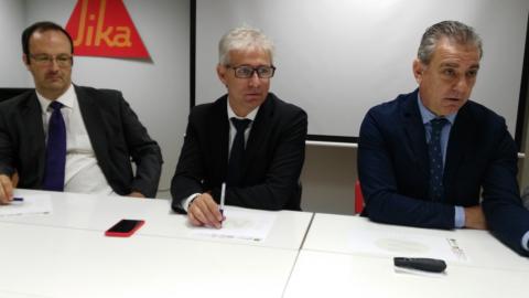 De izquierda a derecha: Gonzalo Martínez, Óscar Madrid y Sergio Miranda.