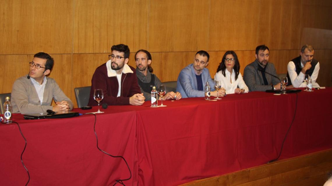 De Izq. a der.: Pablo Foncillas, Antonio Bouza, José Doval, Alejandro Seoane, Sandra Fernández, Alejandro Teijeiro  y Fernando Garea.
