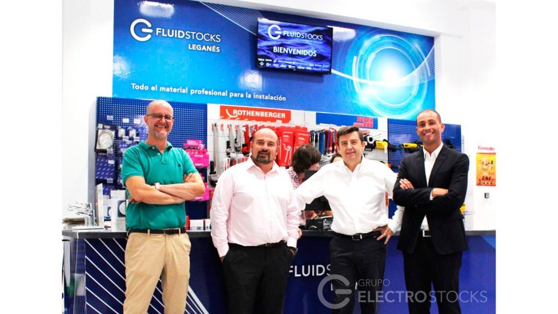 De izq. a der.: Sergio Pliego, gerente del centro de Leganés; Cristóbal Veyrat, director de nuevos negocios; Ricard Vilella, director general de la compañía; e Iñaki Aramburu, director de marketing y comunicación.