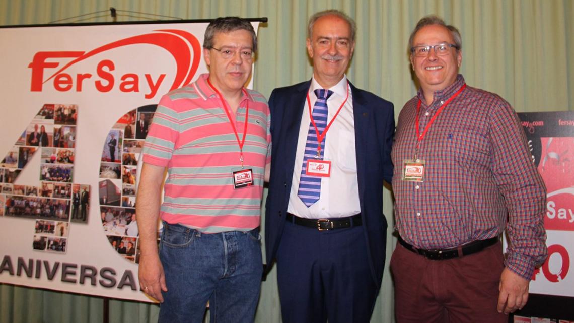 Carlos Macías y Antonio V. López, de Satel, uno de los clientes más antiguos de Fersay.
