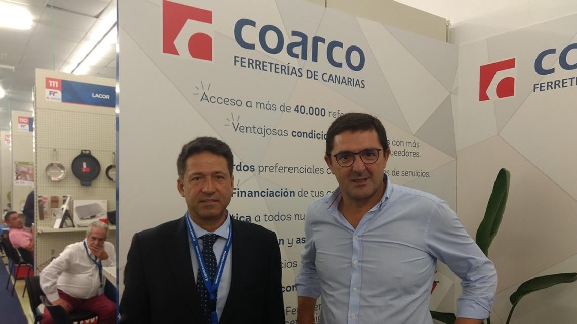 Juan Ignacio Pérez-Nievas (izq.) y Ángel Miguel Expósito, gerente y presidente de Coarco, respectivamente.