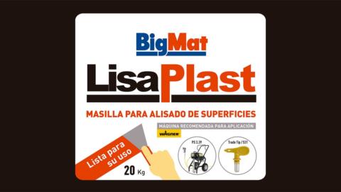 Esta es la nueva etiqueta que llevarán en su embalaje los productos de las gamas Tutoplast y Lisoplast de BigMat, con el modelo de maquinaria Wagner óptimo para su aplicación.