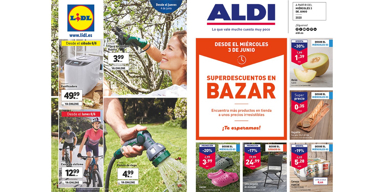 Lidl y Aldi: análisis de las ofertas bazar y jardín
