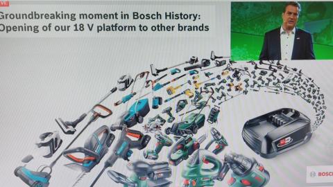 Bosch ha abierto su plataforma de batería de 18V a todas las marcas.
