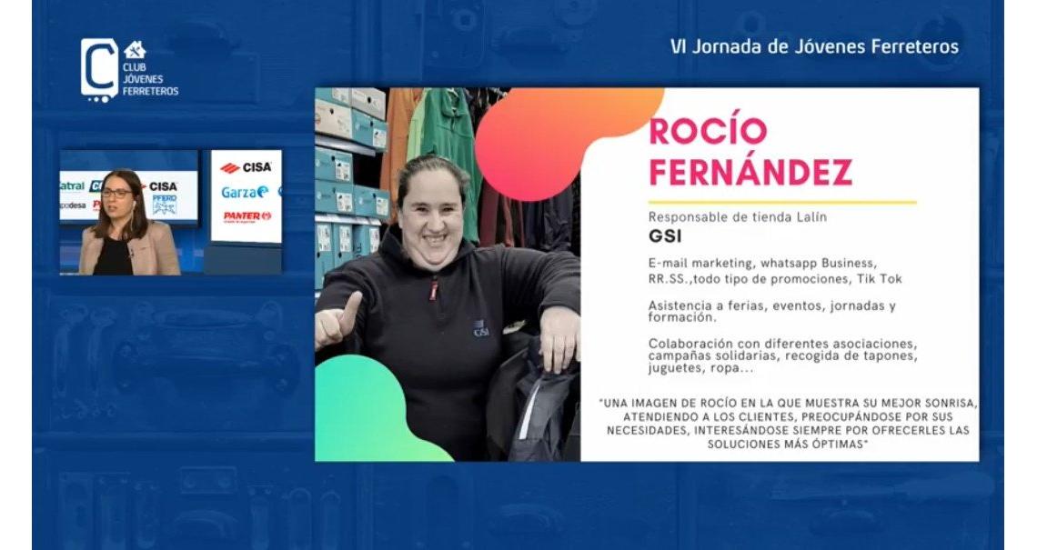 Rocío Fernández, otra de las finalistas, es responsable de tienda Lalín de GSI Suministros.