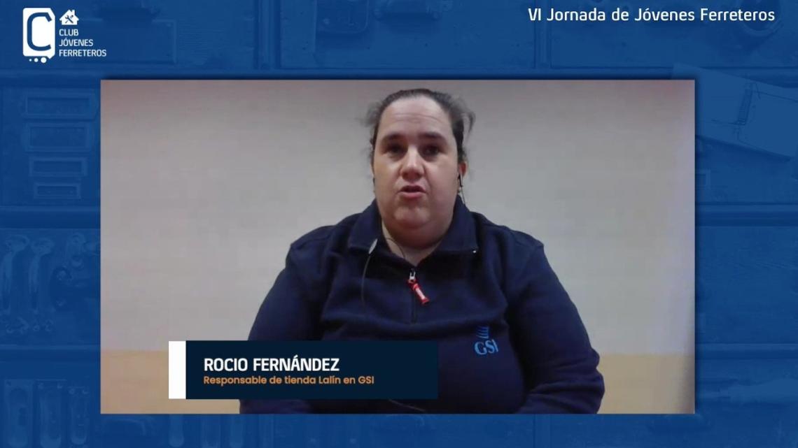Rocío Fernández, en directo durante la VI Jornada de Jóvenes Ferreteros.