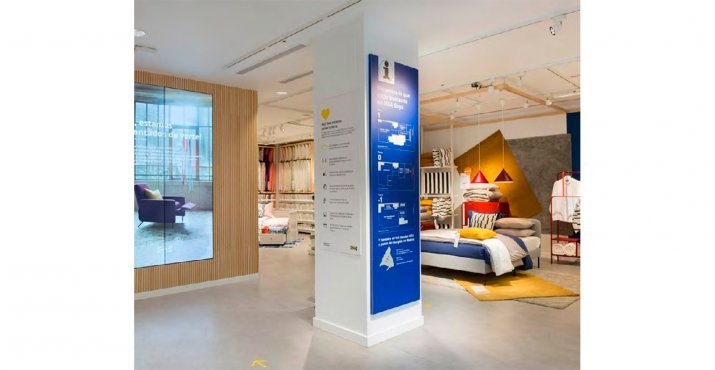 En 2020 Ikea abrió una tienda urbana en la céntrica calle Goya de Madrid.