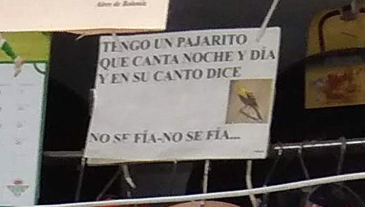 Aires de Bolonia cartel no se fia