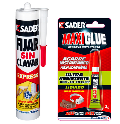 Fijar sin Clavar y MaxiGlue son dos de los productos de la promoción 'La fiesta de los adhesivos'.
