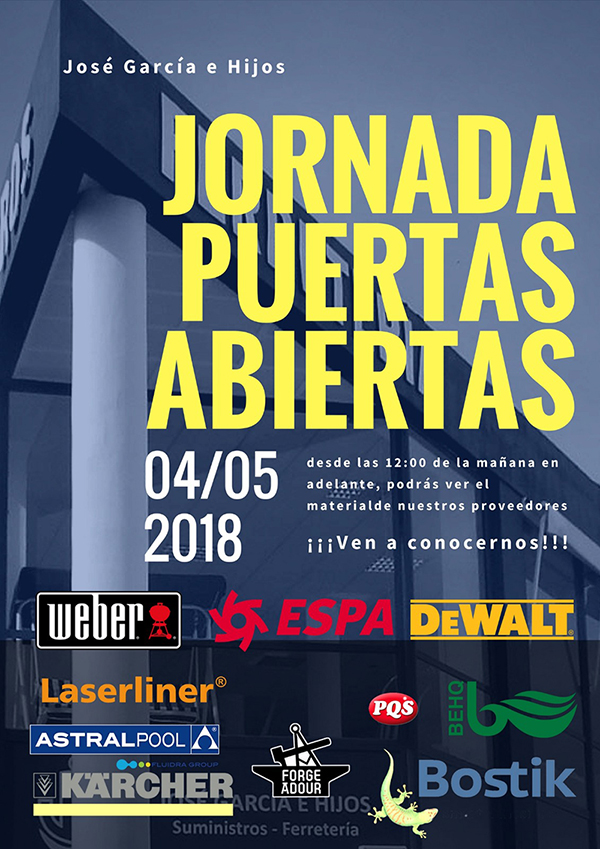 Jose Garcia e Hijos jornada puertas abiertas 2018 cartel