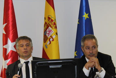 José Horcajo (izquierda) y Alfredo Díaz, presidente y gerente, respectivamente, de Comafe.