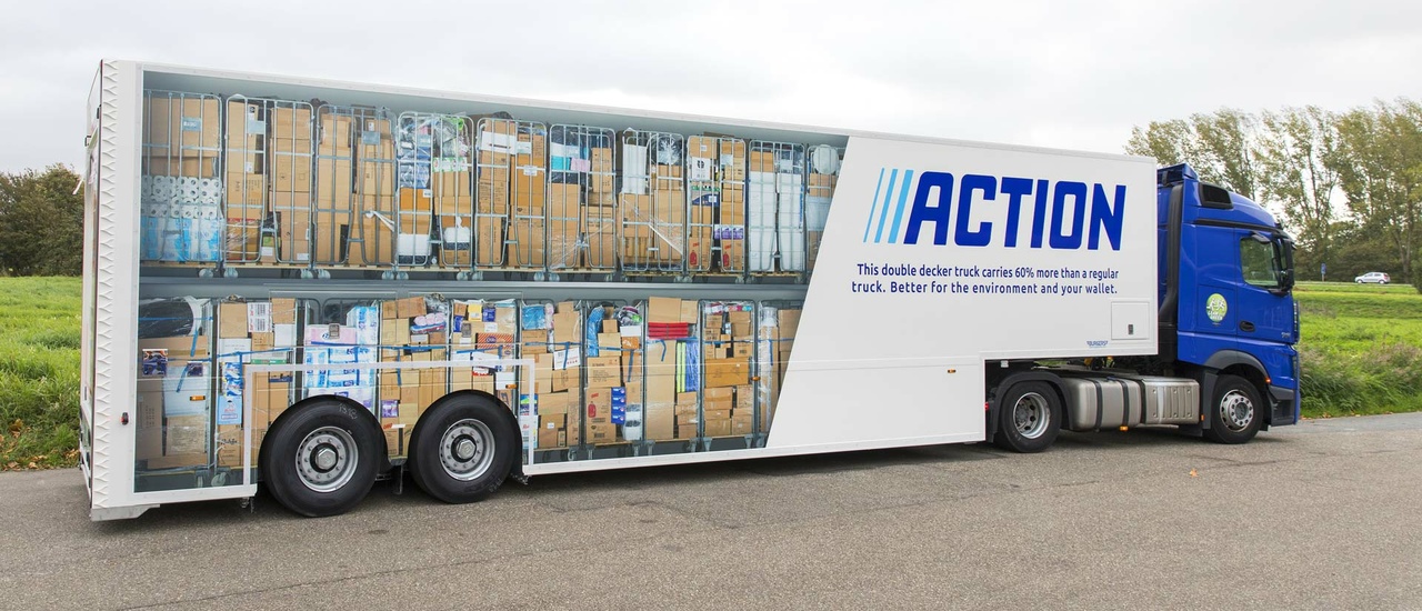 camión transporte action